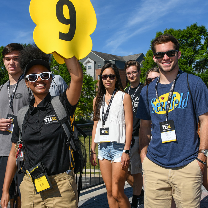 orientation group on tour
