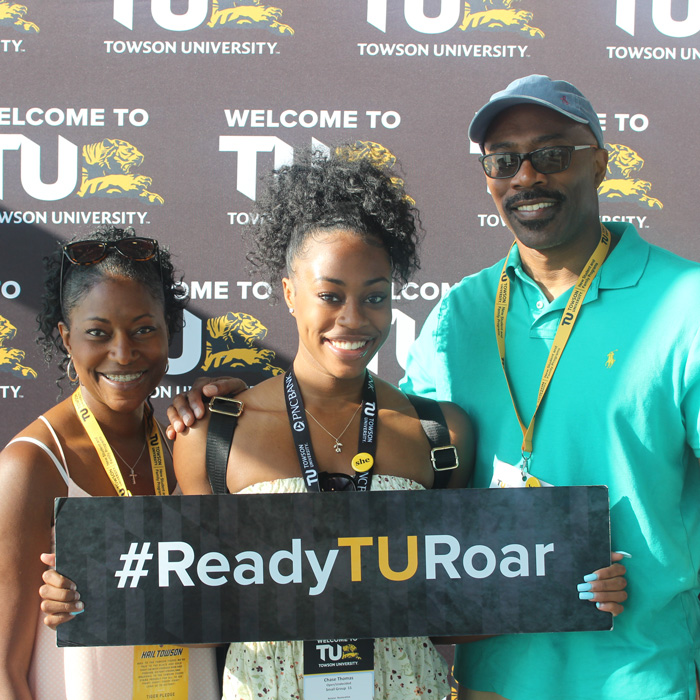 Family at orientation